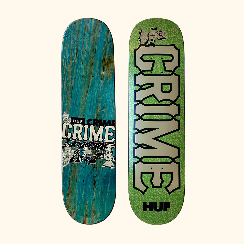 HUF x CRIME SKATEBOARD DECK