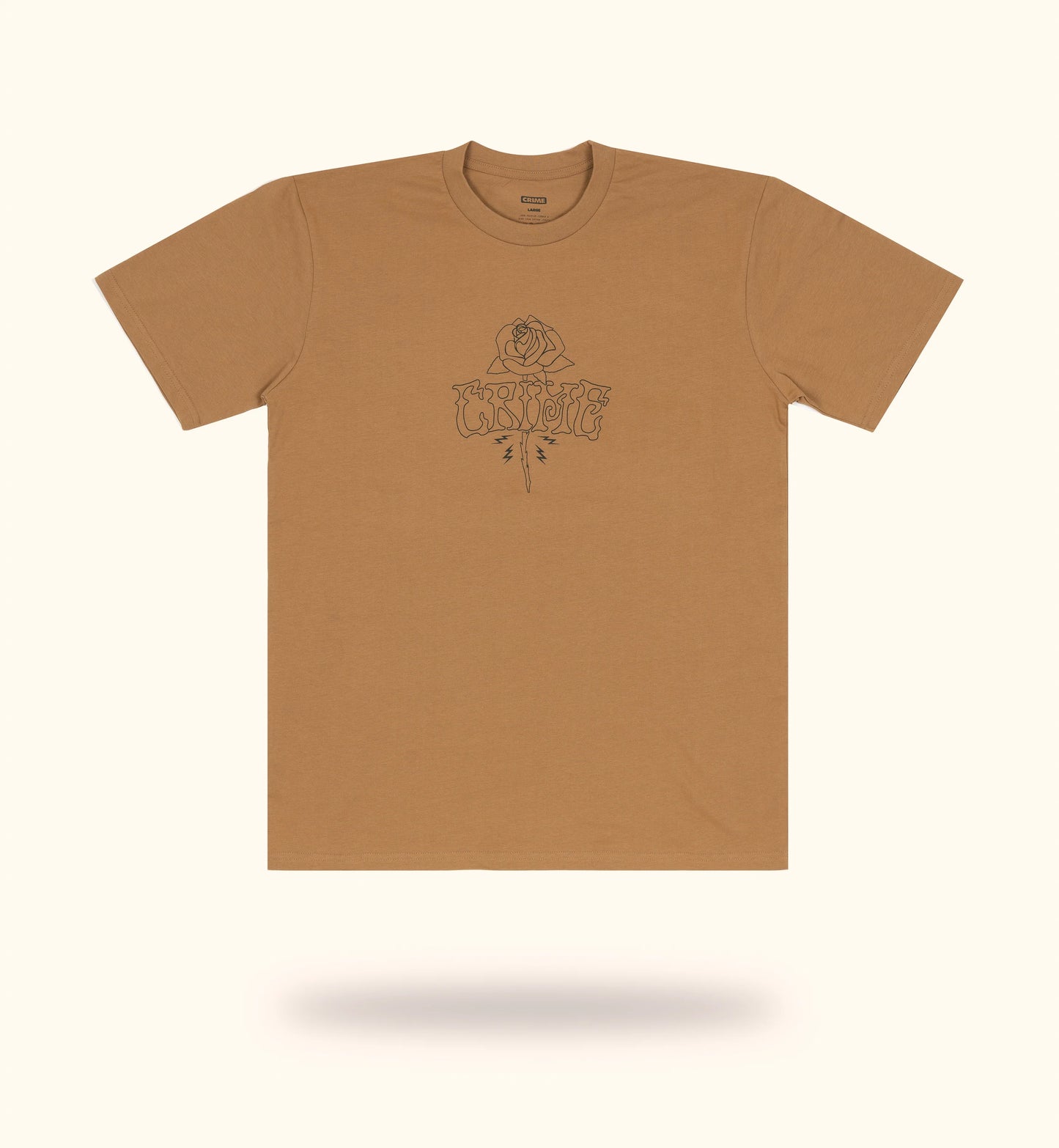 Rose T-Shirt - Camel
