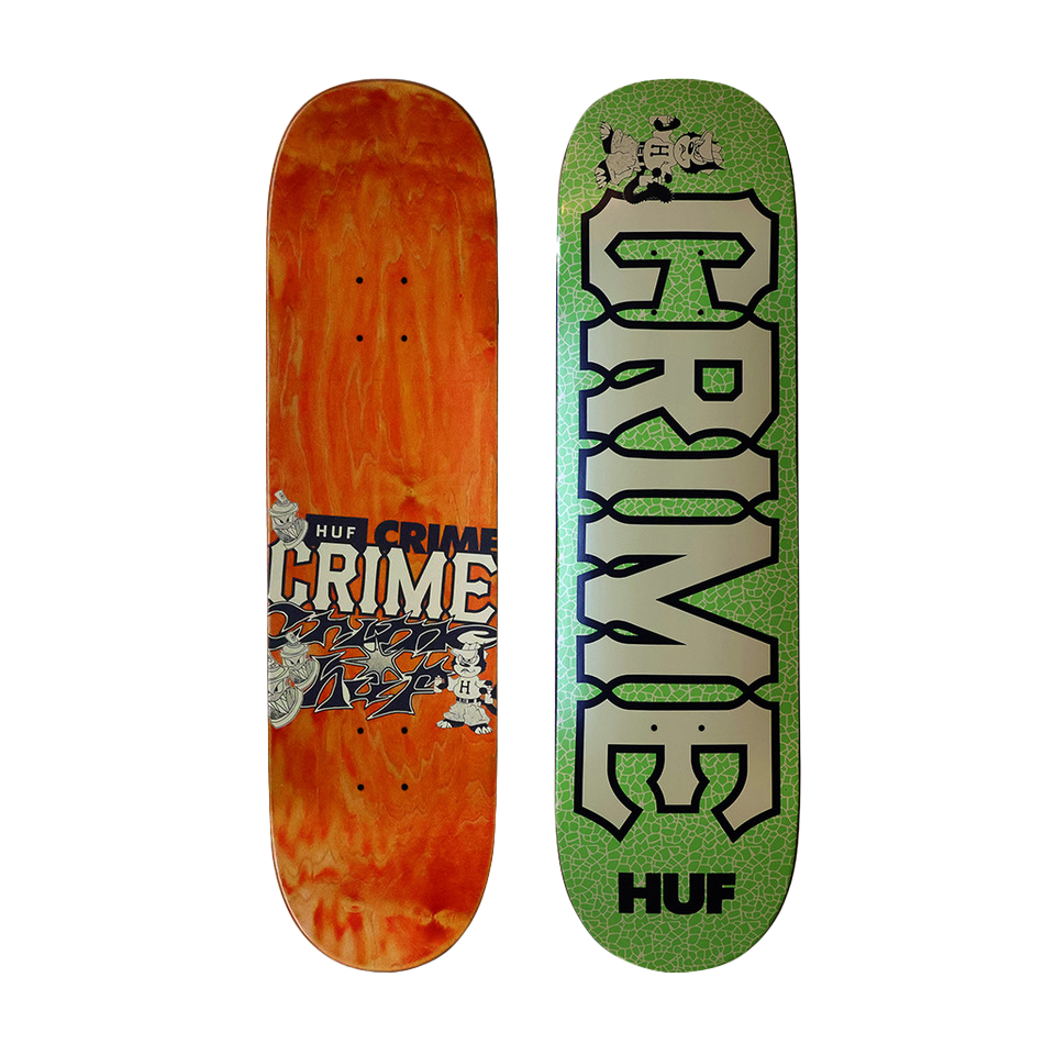 HUF x CRIME SKATEBOARD DECK